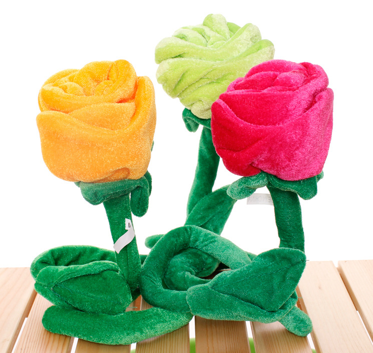 New fabric artificial rose manufacturer fabric colorful solid color curtain buckle decorative flower custom wholesale