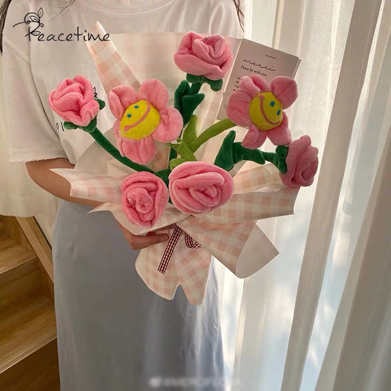 New fabric artificial rose manufacturer fabric colorful solid color curtain buckle decorative flower custom wholesale