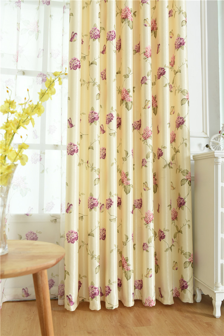 New Pattern Single-Sided Velvet Fabric Thick Living Room Bedroom Curtain Floor Window