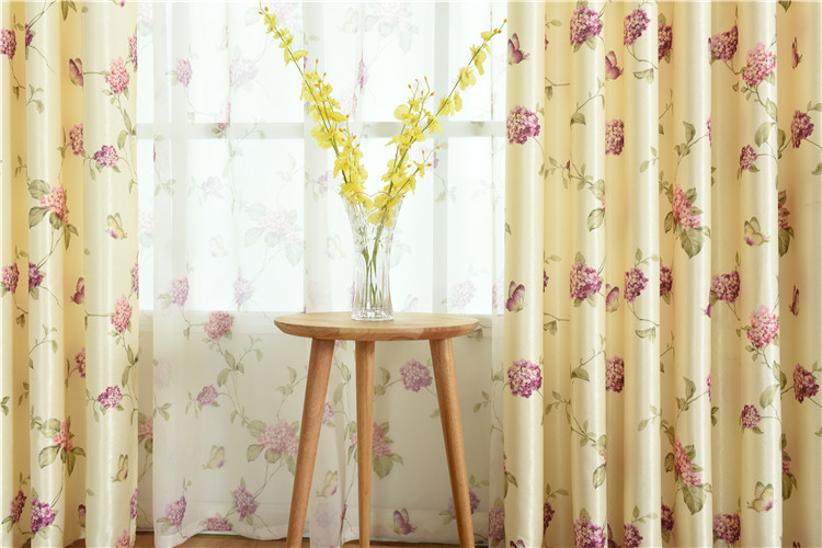 New Pattern Single-Sided Velvet Fabric Thick Living Room Bedroom Curtain Floor Window