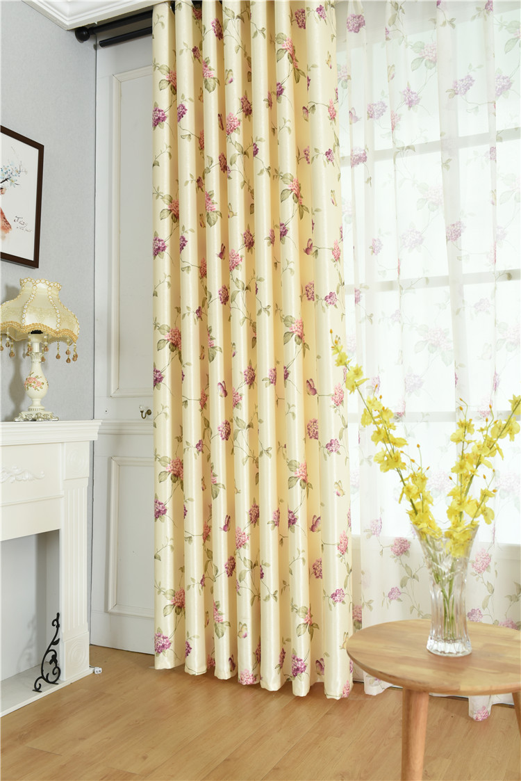 New Pattern Single-Sided Velvet Fabric Thick Living Room Bedroom Curtain Floor Window