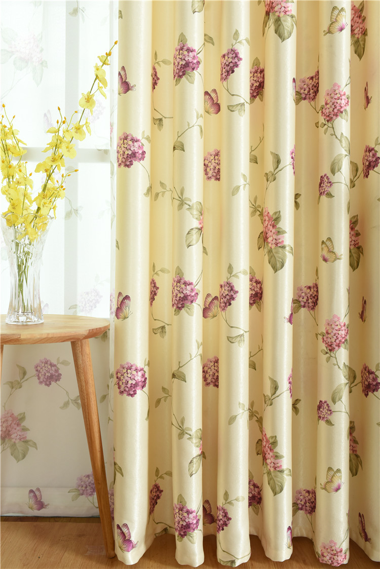 New Pattern Single-Sided Velvet Fabric Thick Living Room Bedroom Curtain Floor Window