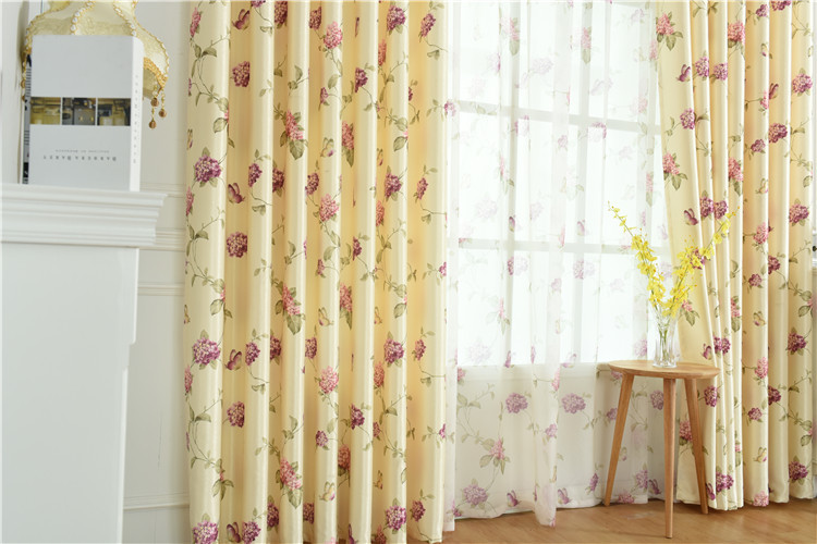 New Pattern Single-Sided Velvet Fabric Thick Living Room Bedroom Curtain Floor Window