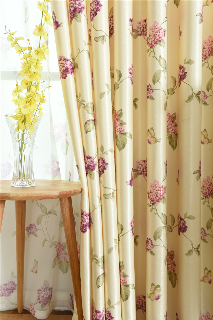 New Pattern Single-Sided Velvet Fabric Thick Living Room Bedroom Curtain Floor Window