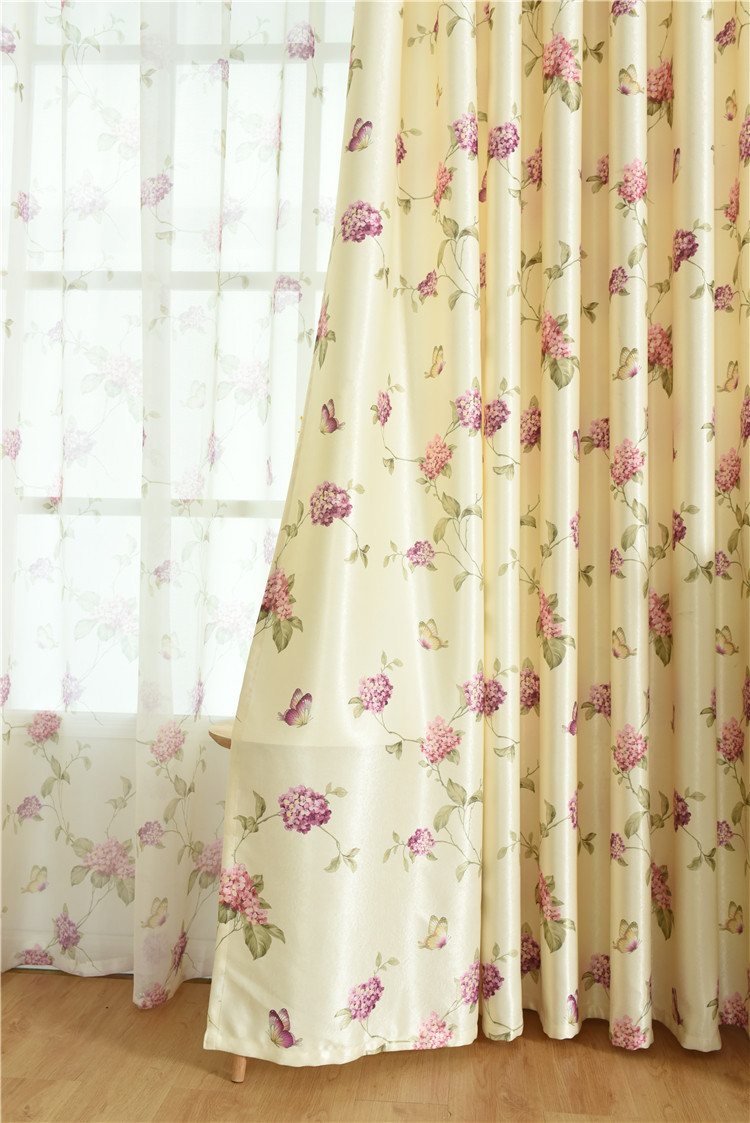 New Pattern Single-Sided Velvet Fabric Thick Living Room Bedroom Curtain Floor Window