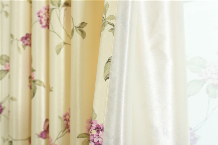 New Pattern Single-Sided Velvet Fabric Thick Living Room Bedroom Curtain Floor Window
