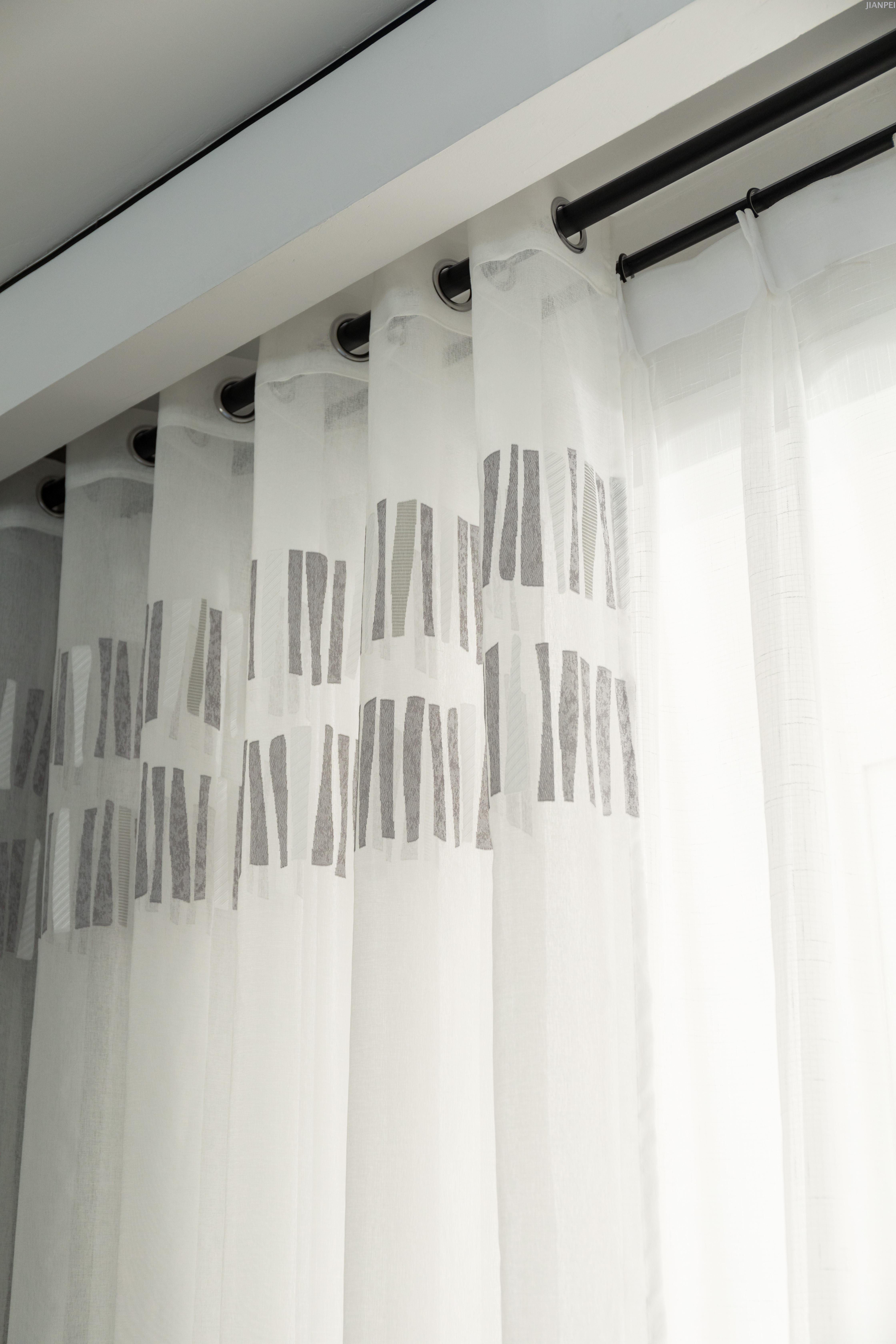 Delicate plain curtain jacquard curtain polyester curtain panel curtain decorative fabric customized curtain fr curtain
