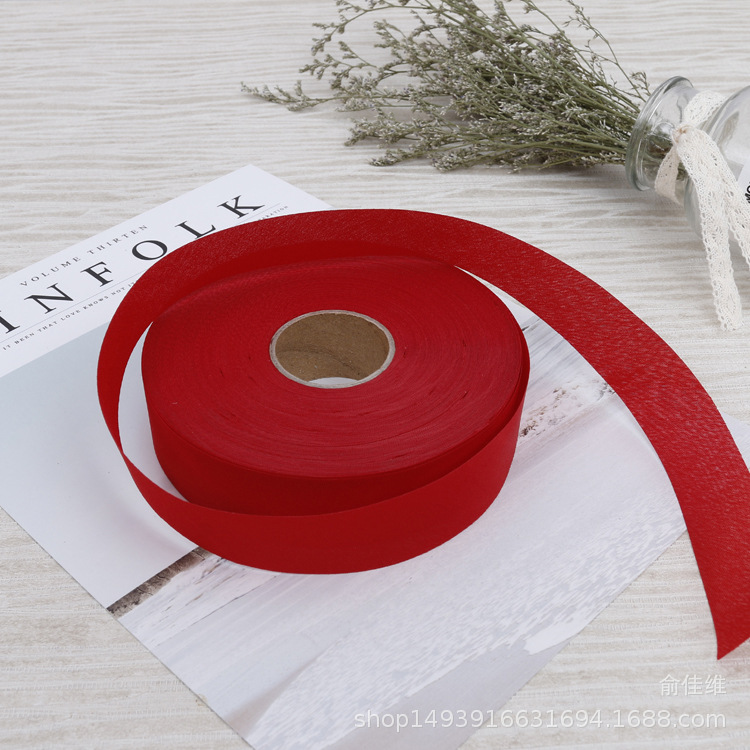 3CM Edge-Covered Cloth Polyester Bias Cut Trim Curtain Clothing Apron Textile Fabric Welting Tape Factory in Stock