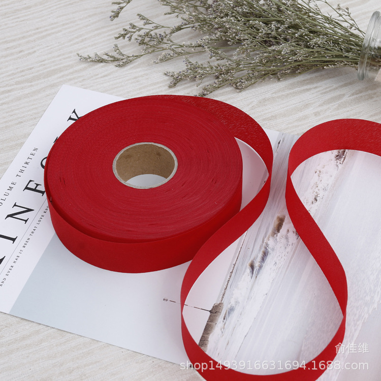 3CM Edge-Covered Cloth Polyester Bias Cut Trim Curtain Clothing Apron Textile Fabric Welting Tape Factory in Stock