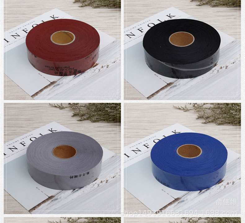 3CM Edge-Covered Cloth Polyester Bias Cut Trim Curtain Clothing Apron Textile Fabric Welting Tape Factory in Stock