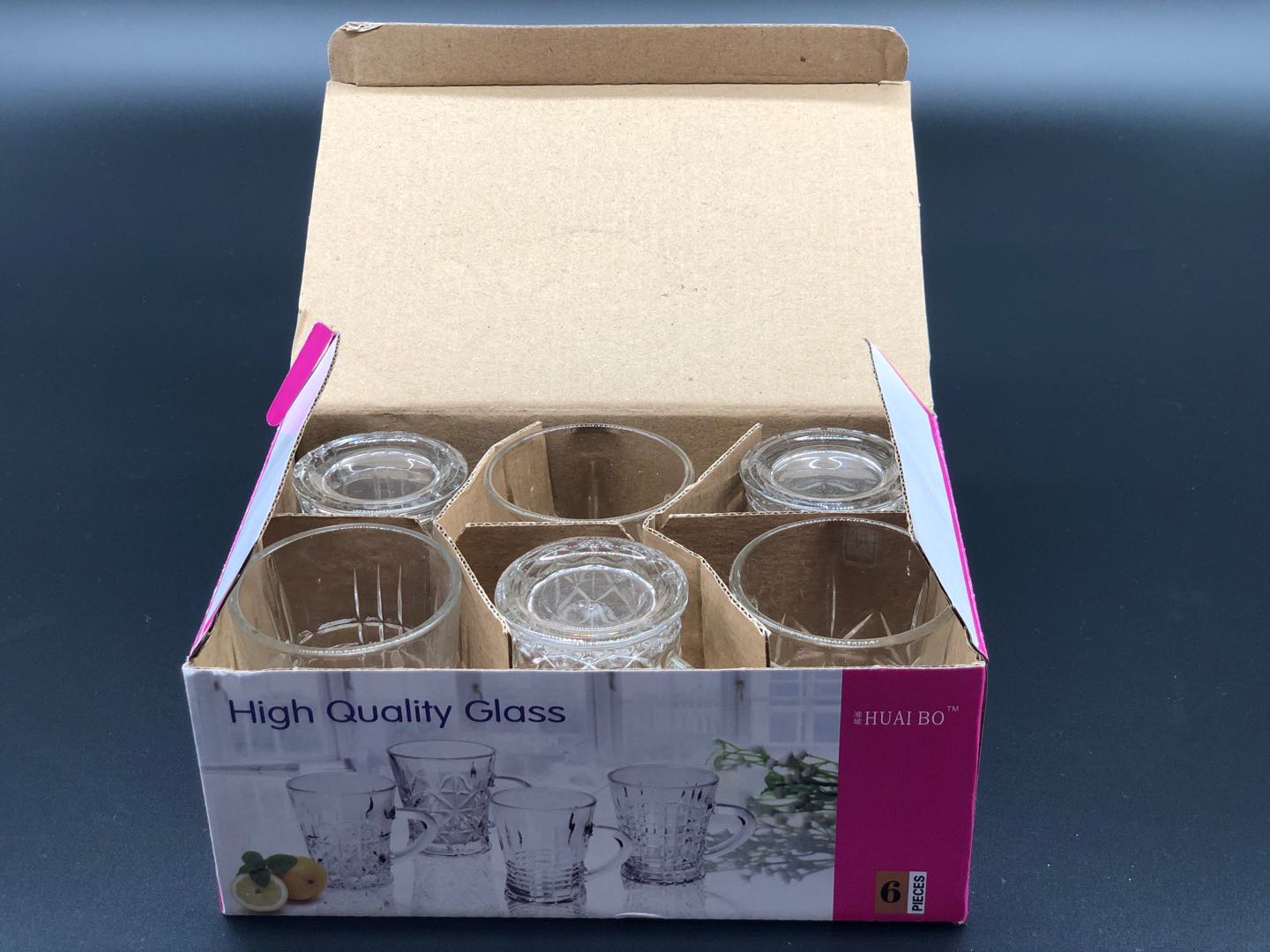 Heat Resistance Double Wall Glass Cup with Lid Handle Cup Gl