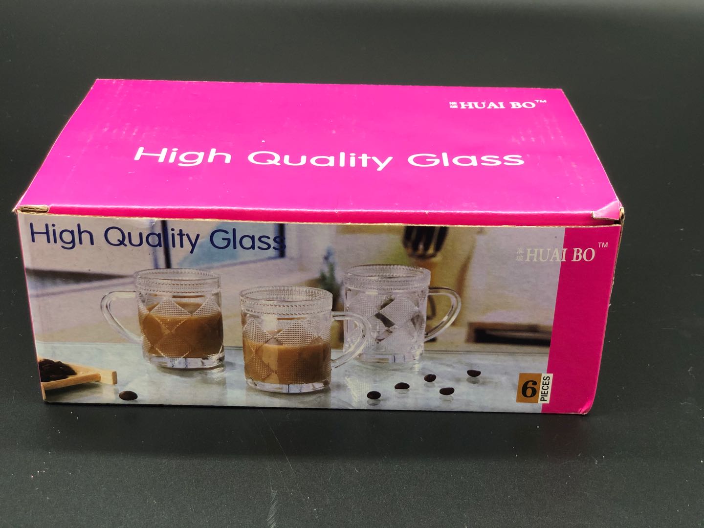 Heat Resistance Double Wall Glass Cup with Lid Handle Cup Gl