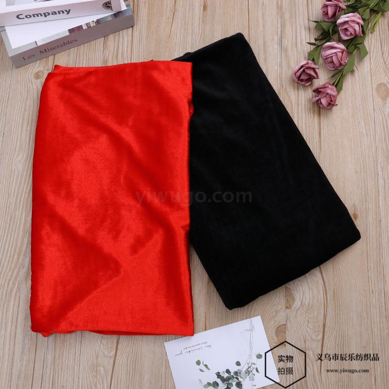 Polyester Material Pleuche Cloth Solid Color Printing Christmas Gift Cloth Stage Curtain Background Fabric