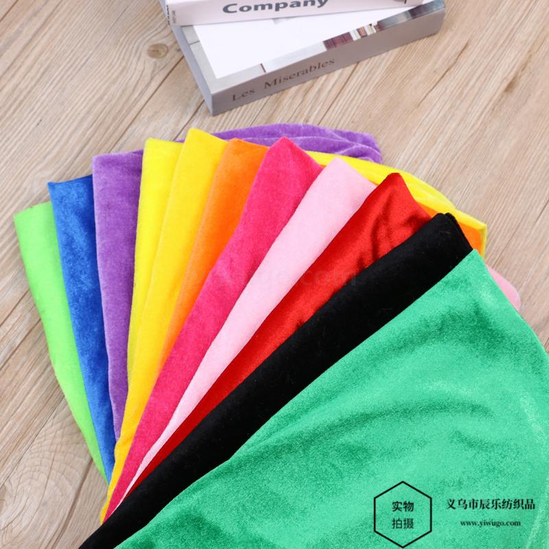 Polyester Material Pleuche Cloth Solid Color Printing Christmas Gift Cloth Stage Curtain Background Fabric