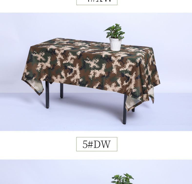 Thickened Polyester Fabric Camouflage Tablecloth Camouflage Fabric Table Cover Table Skirt Tablecloth Conference Table Chair Cover Curtain