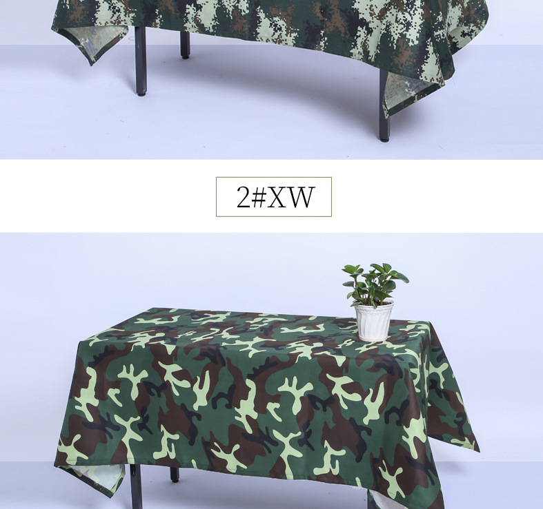 Thickened Polyester Fabric Camouflage Tablecloth Camouflage Fabric Table Cover Table Skirt Tablecloth Conference Table Chair Cover Curtain