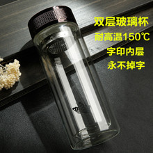 Factory Supply High Temperature Resistant Fashion Water Cup Portable Sports Water Bottle Creative Glass Cup Tea Cup Glass Logo