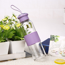 Factory Supply High Temperature Resistant Fashion Water Cup Portable Sports Water Bottle Creative Glass Cup Tea Cup Glass Logo