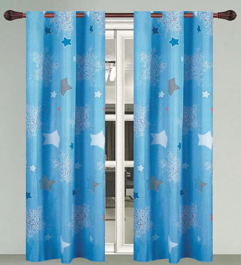 Children's Room Cartoon Bay Window Floor Curtain Finished Shading Sunshade Fabric Curtain Can Also Be Customized