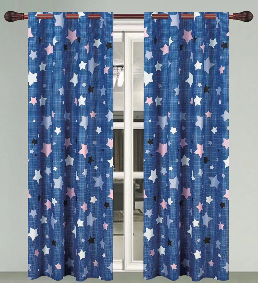 Children's Room Cartoon Bay Window Floor Curtain Finished Shading Sunshade Fabric Curtain Can Also Be Customized