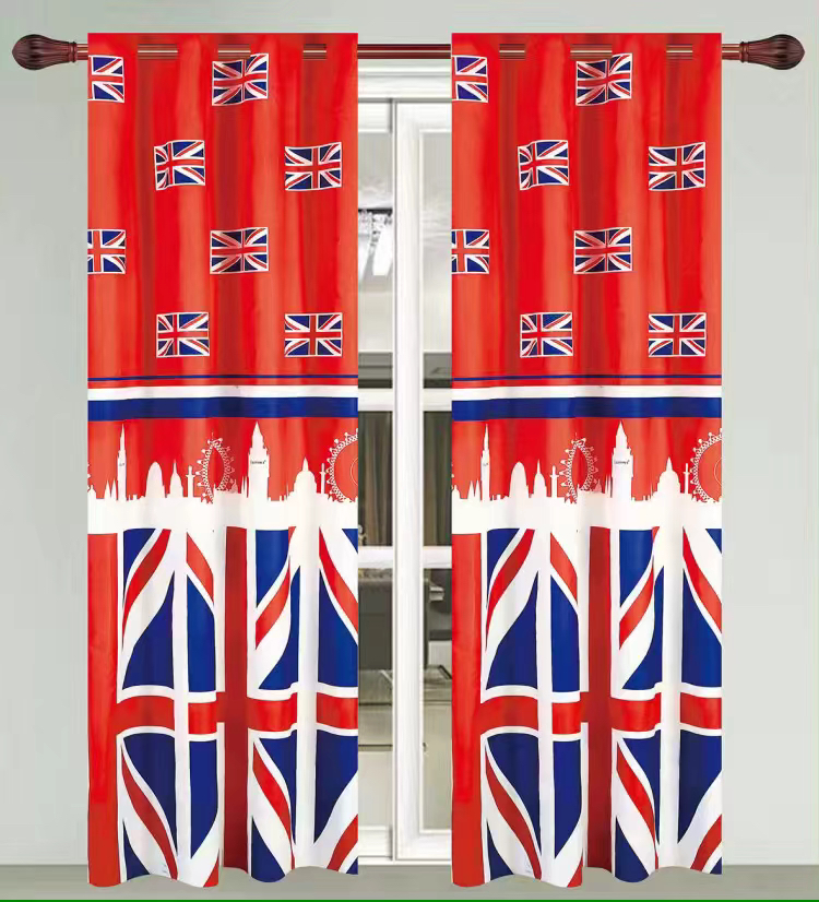 Children's Room Cartoon Bay Window Floor Curtain Finished Shading Sunshade Fabric Curtain Can Also Be Customized