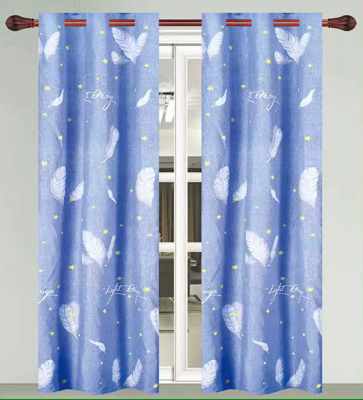 Children's Room Cartoon Bay Window Floor Curtain Finished Shading Sunshade Fabric Curtain Can Also Be Customized