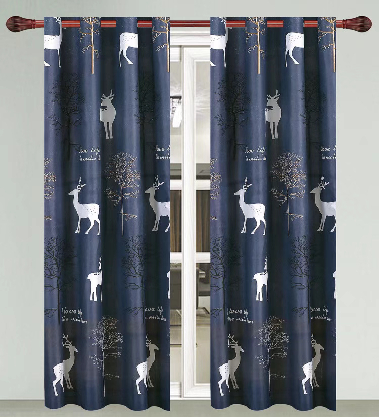 Children's Room Cartoon Bay Window Floor Curtain Finished Shading Sunshade Fabric Curtain Can Also Be Customized