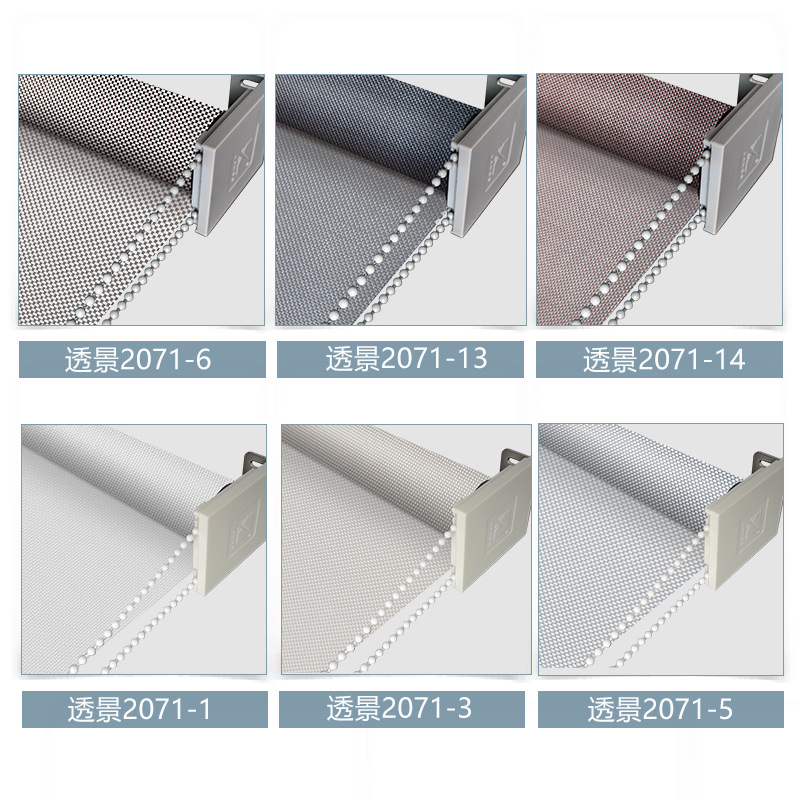 Customized Perspective Roller Blind Curtain Thermal Insulation Lifting Sun Protection Hand Pull Sunlight Fabric Engineering Roller Shutter