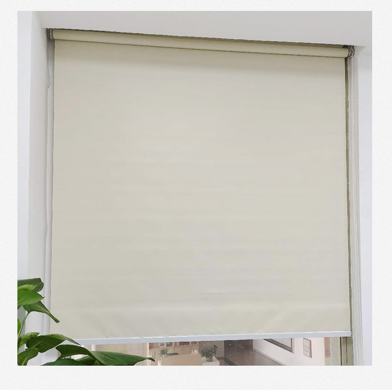 Customized Perspective Roller Blind Curtain Thermal Insulation Lifting Sun Protection Hand Pull Sunlight Fabric Engineering Roller Shutter