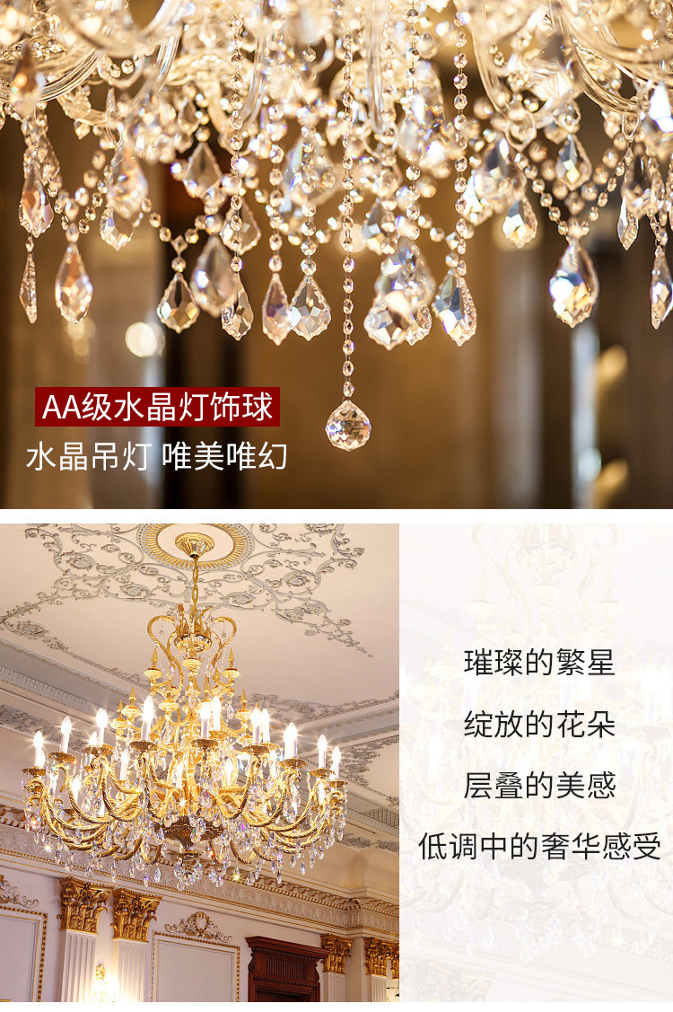 European-Style Chandelier Crystal Ball Crafts Home Lighting Ball Lamps Lighting Accessories Hanging Decorations Crystal Pendant Customization