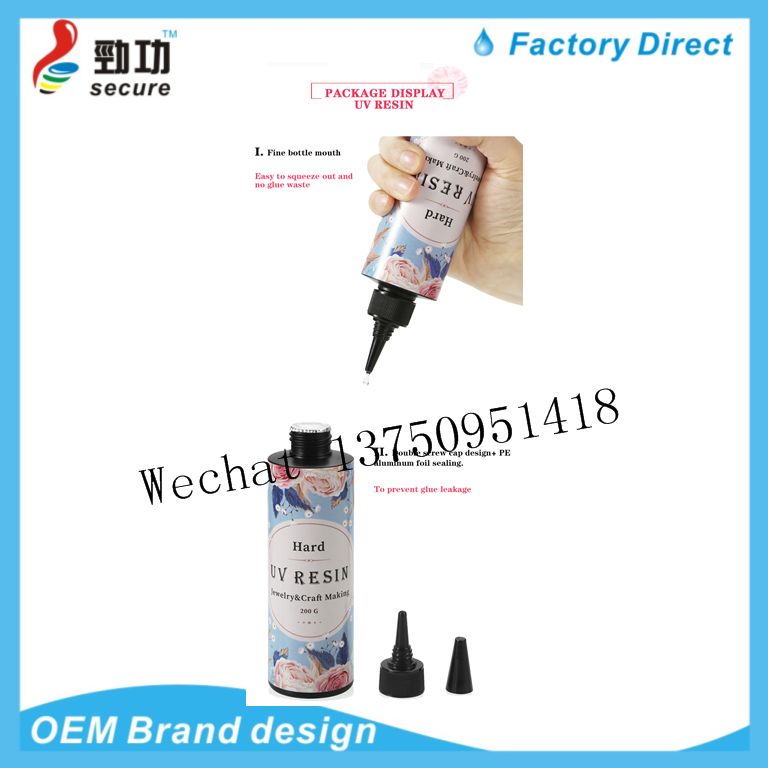 Color UV Glue Wholesale UV resin uv curing crystal clear glue for Art Crafts supplies DIY jewelry pendant epoxy UV Resin