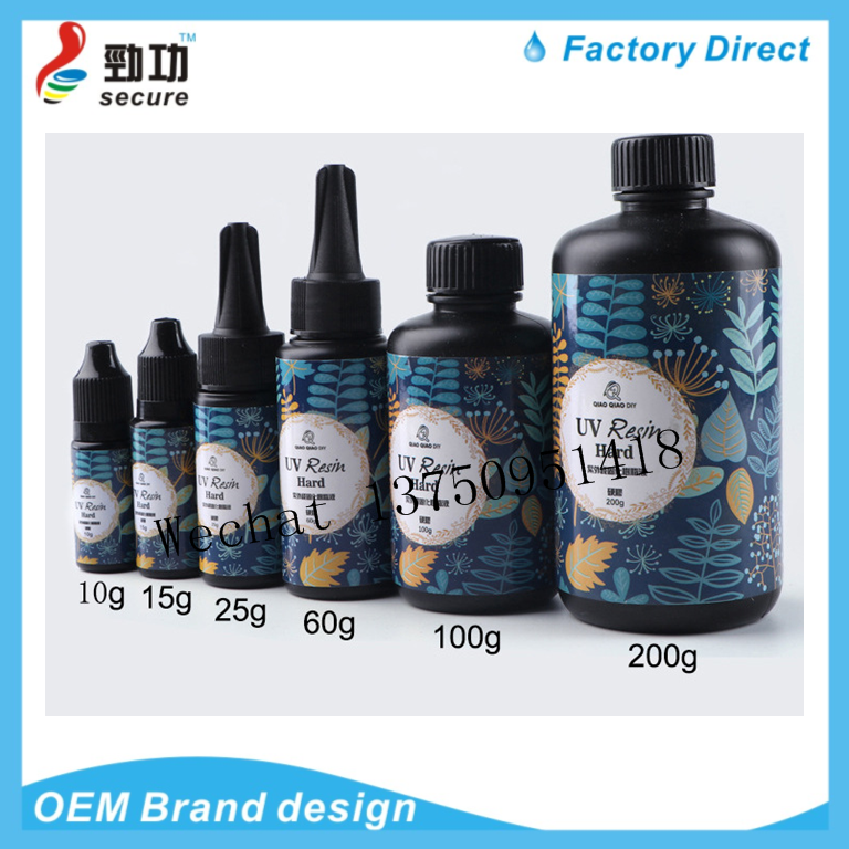 Color UV Glue Wholesale UV resin uv curing crystal clear glue for Art Crafts supplies DIY jewelry pendant epoxy UV Resin