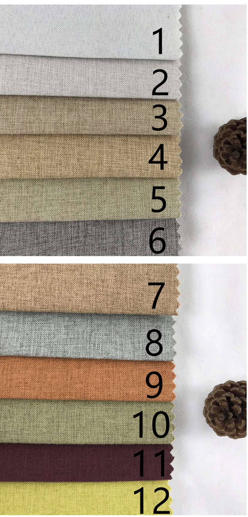 Foreign Trade Boutique 28-Color Fine Linen Clothes Fabric Shoes Cloth Tablecloth Pillow Curtain Sofa Ornament Toys, Etc.