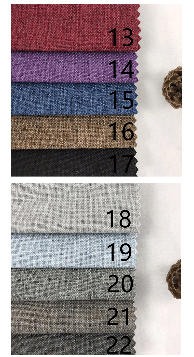 Foreign Trade Boutique 28-Color Fine Linen Clothes Fabric Shoes Cloth Tablecloth Pillow Curtain Sofa Ornament Toys, Etc.