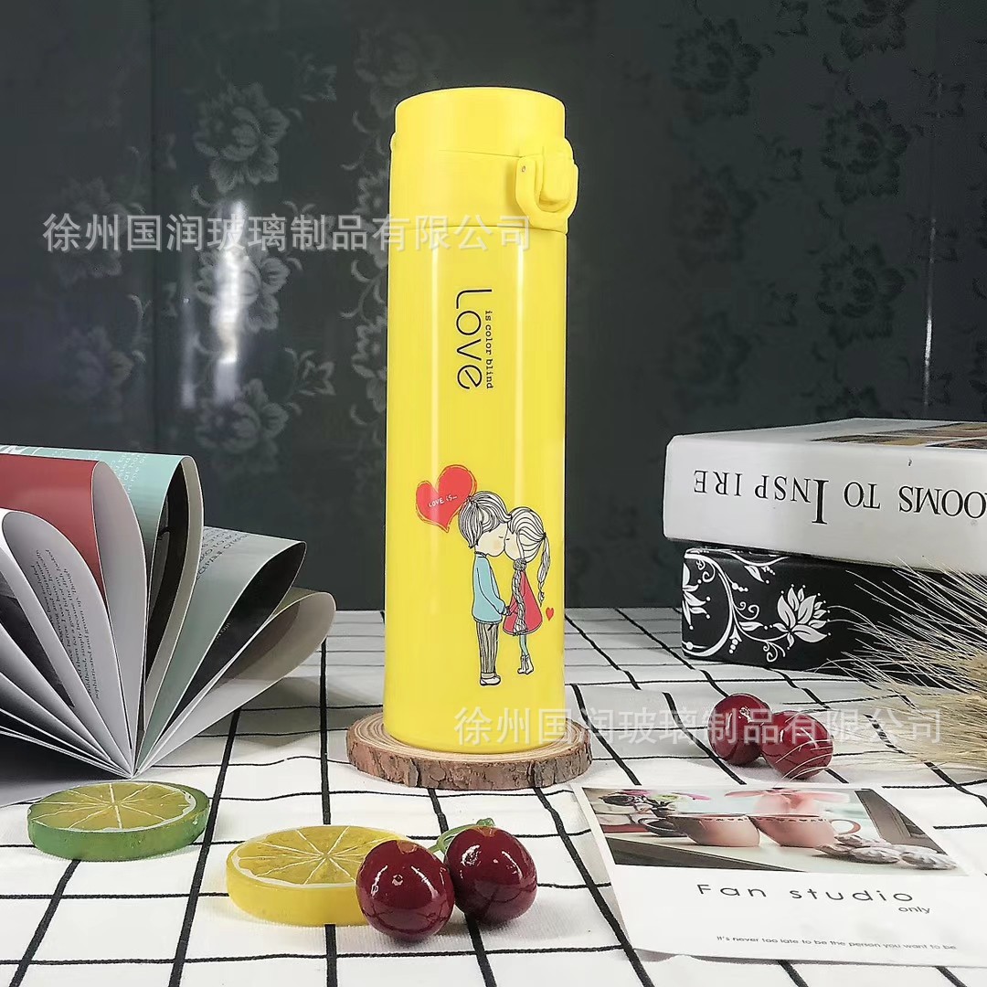 Factory Wholesale Internet Celebrity Bounce Couple Glass Stall Gift Cup Gift Glass Cup Printed Logo