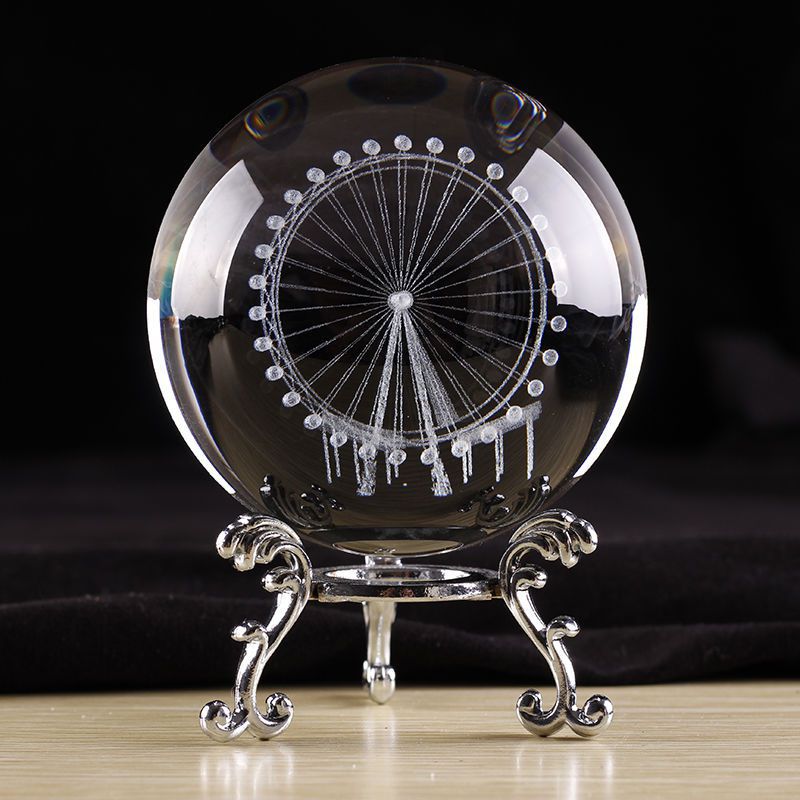 Crystal Ball Solar System Starry Sky Creative Home Furnishings Ornaments Glass Ball Luminous Music Box Crafts Music Box
