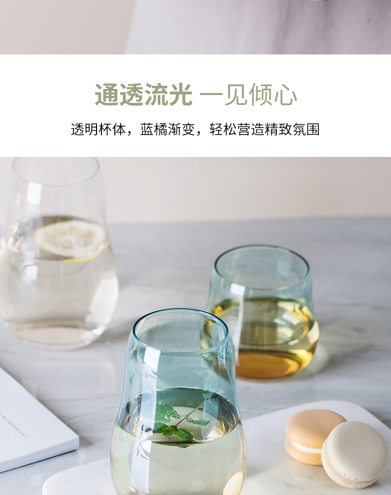 INS Style Heat-Resistant Short Stout Glass Cup Creative Thickening Breakfast Cup Household Minimalist Milk Cup Transparent Cloud Water Cup INS Style Heat-Resistant Short Stout Glass Cup Creative Thickening Breakfast Cup Household Minimalist Milk Cup Transparent Cloud Water Cup