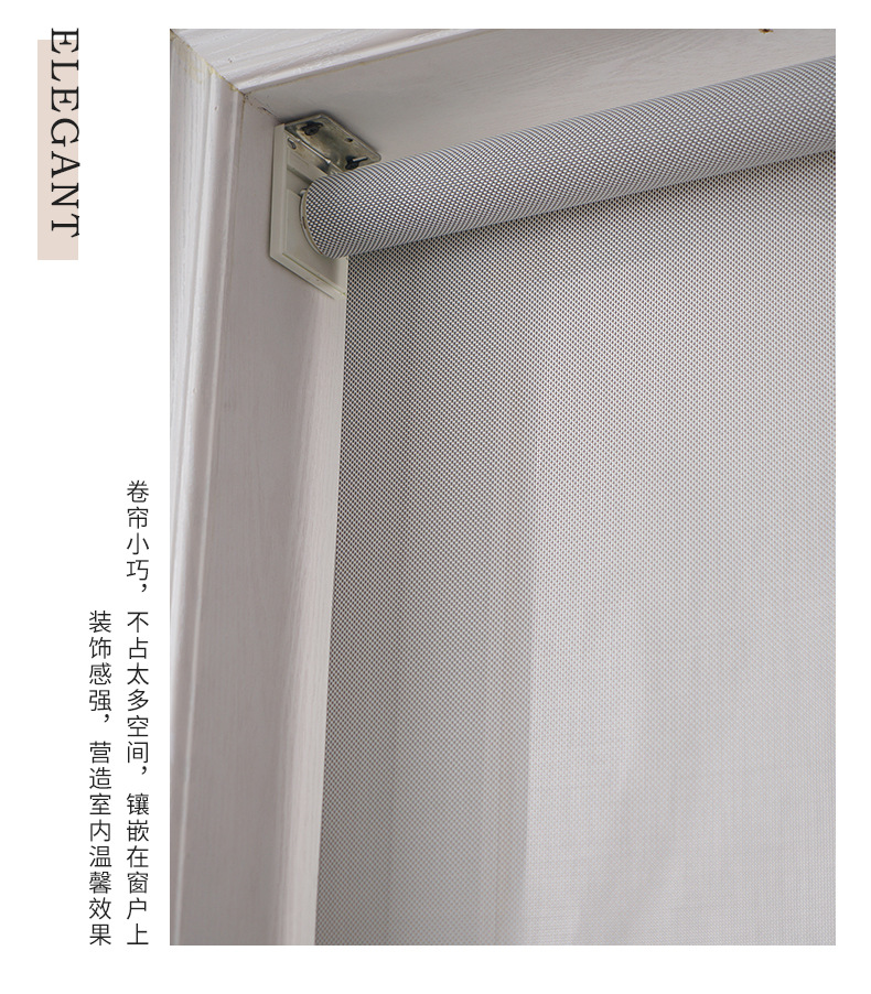 Simple Modern Half Shade Shutter Living Room Office Kitchen Awning Curtain Sunlight Fabric Logo Customizable