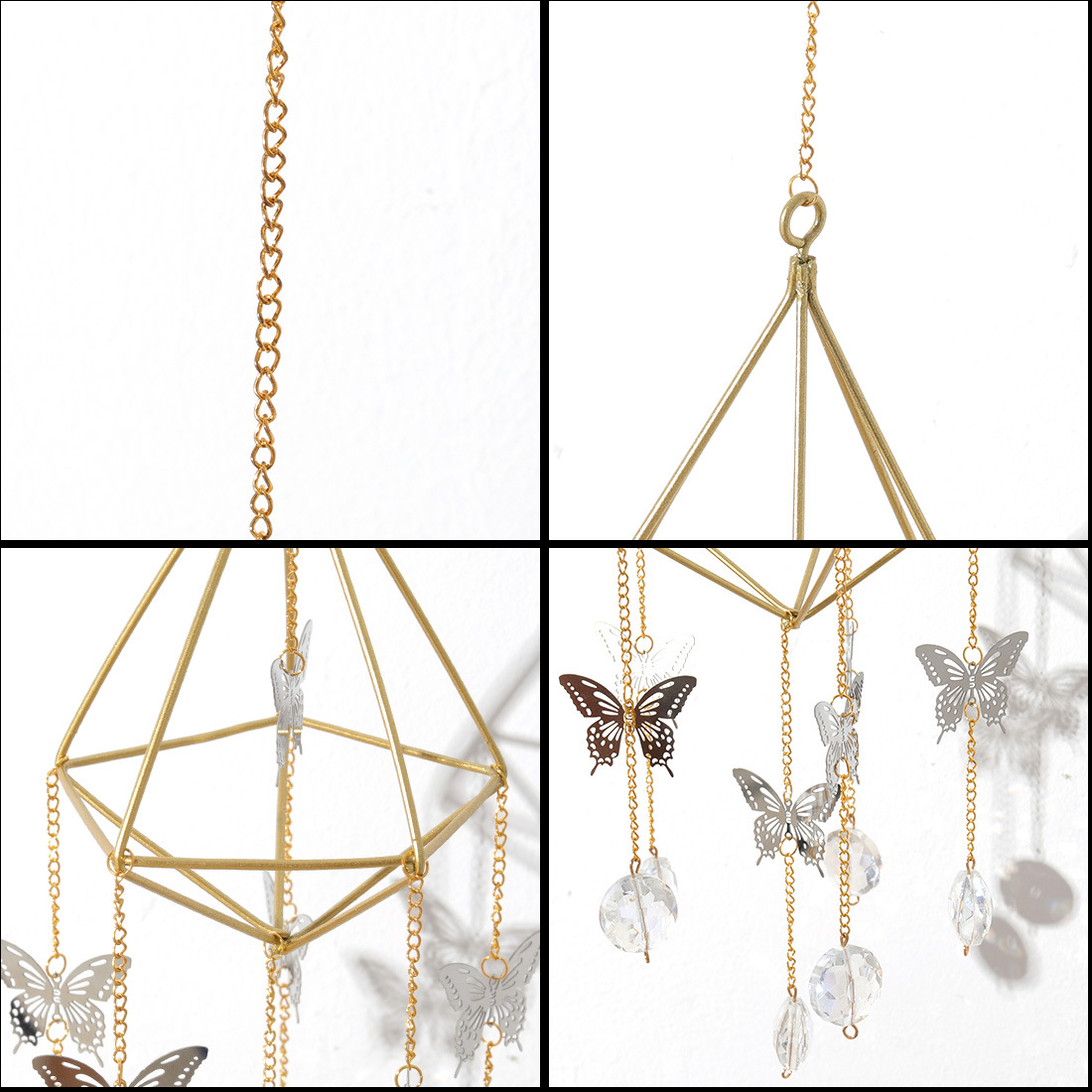 Golden Air Frame SUNFLOWER Butterfly Lighting Pendant Crystal Pendant Gardening AB Color DIYCrystal Crafts Golden Air Frame SUNFLOWER Butterfly Lighting Pendant Crystal Pendant Gardening AB Color DIYCrystal Crafts