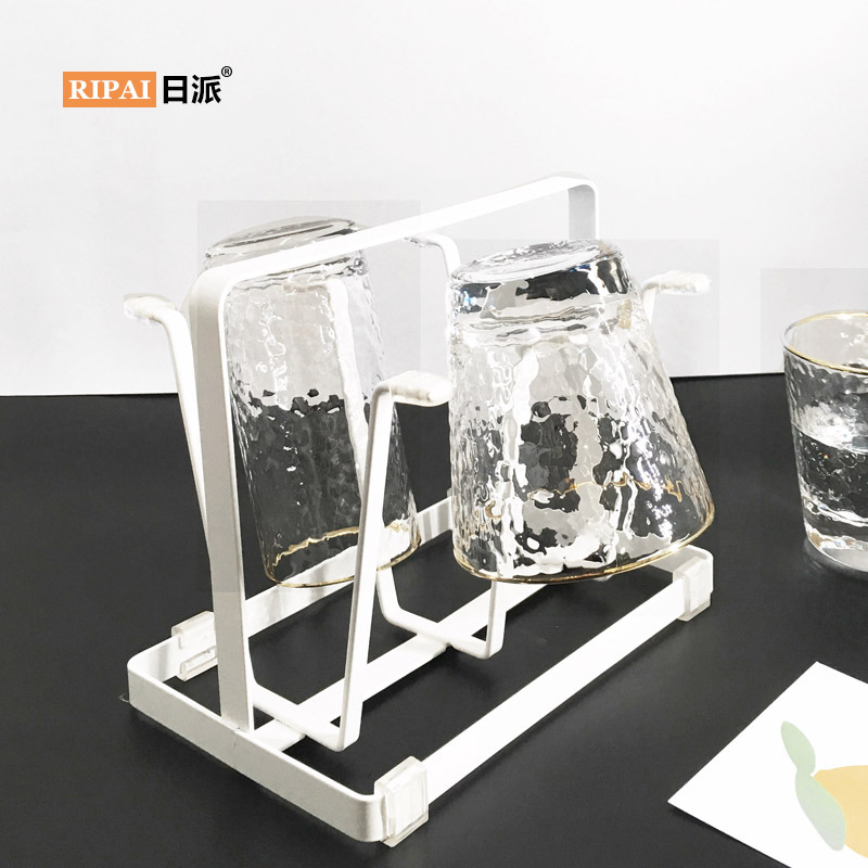 Ri Pai Creative Cup Holder Household Cup Holder Storage Rack Living Room Tea Cup Glass Cup Holder Draining Wall-Mounted Shelf Storage