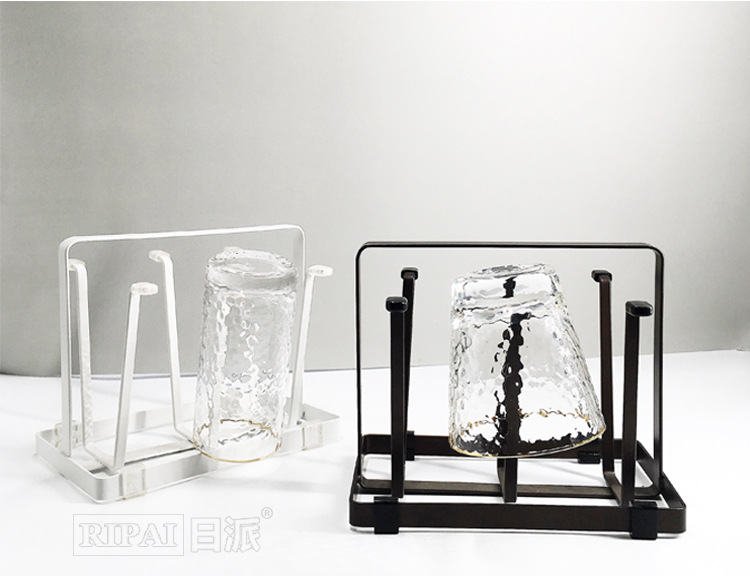 Ri Pai Creative Cup Holder Household Cup Holder Storage Rack Living Room Tea Cup Glass Cup Holder Draining Wall-Mounted Shelf Storage Ri Pai Creative Cup Holder Household Cup Holder Storage Rack Living Room Tea Cup Glass Cup Holder Draining Wall-Mounted Shelf Storage