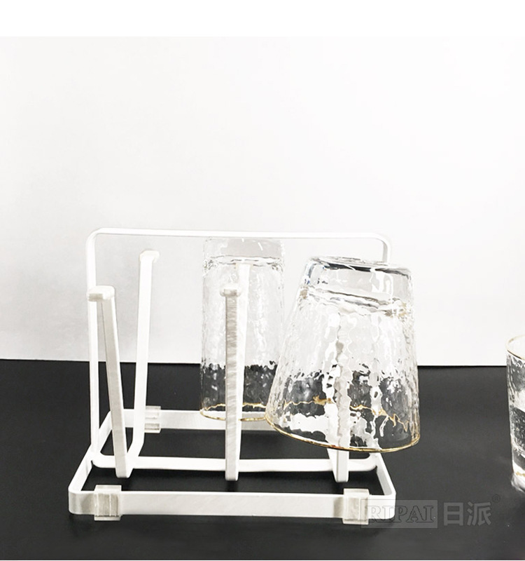 Ri Pai Creative Cup Holder Household Cup Holder Storage Rack Living Room Tea Cup Glass Cup Holder Draining Wall-Mounted Shelf Storage Ri Pai Creative Cup Holder Household Cup Holder Storage Rack Living Room Tea Cup Glass Cup Holder Draining Wall-Mounted Shelf Storage