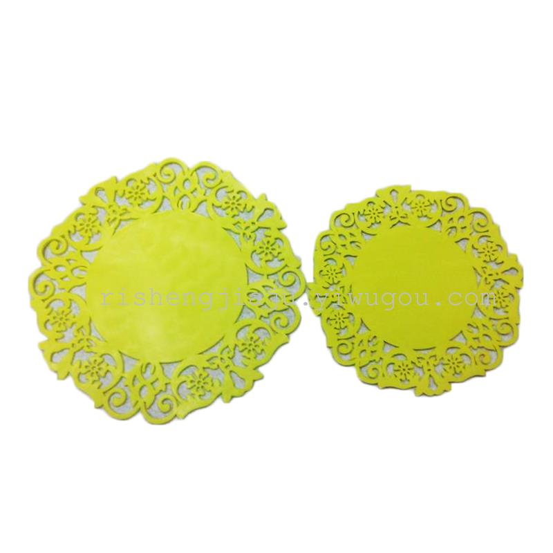 PVC table non slip mat / cup bowl basin plate heat insulation pad RS-6959
