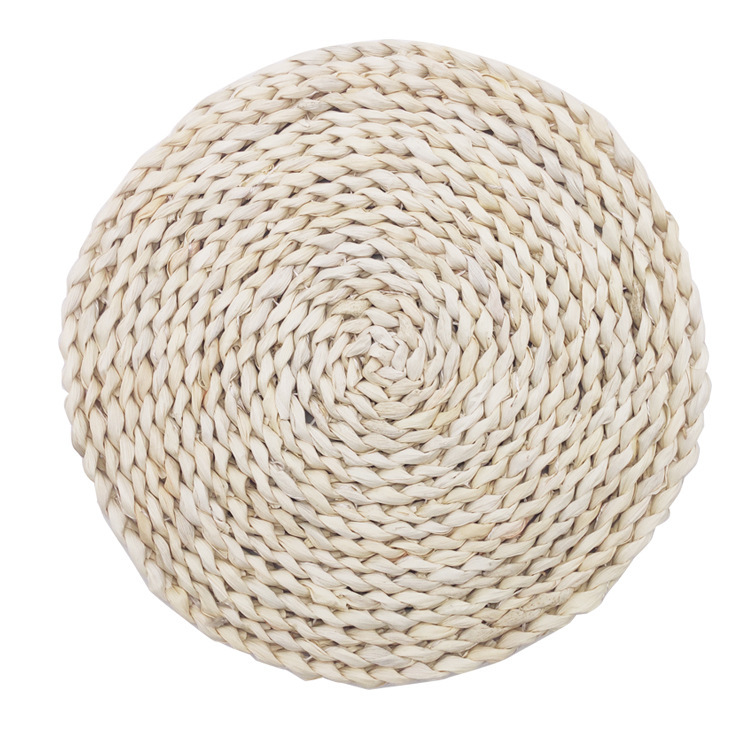 Handmade Corn Husk Straw Placemat Thickening Heat Insulation Pad Woven Cup Mat Bowl Mat Casserole Mat Placemat Placemat