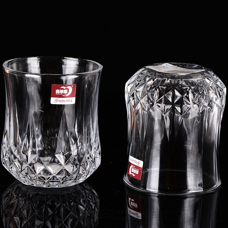 Green Apple Glass Cup Diamond Cup Whiskey Shot Glass 210mll270ml Meal Cup Wine Beer Glass