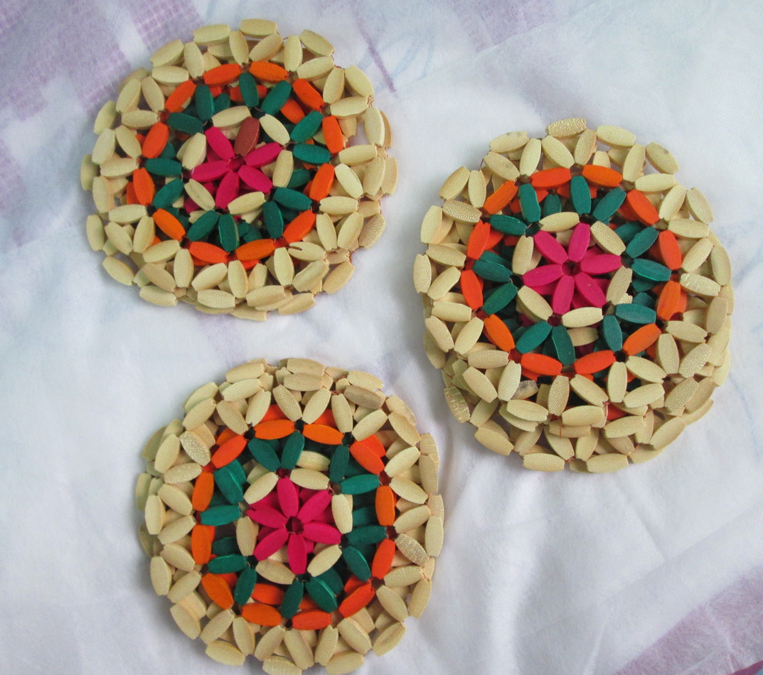 Exquisite color, multi-purpose bamboo round bowl mat, tea cup pad, dinner pad, cup pad, heat insulation pad Exquisite color, multi-purpose bamboo round bowl mat, tea cup pad, dinner pad, cup pad, heat insulation pad