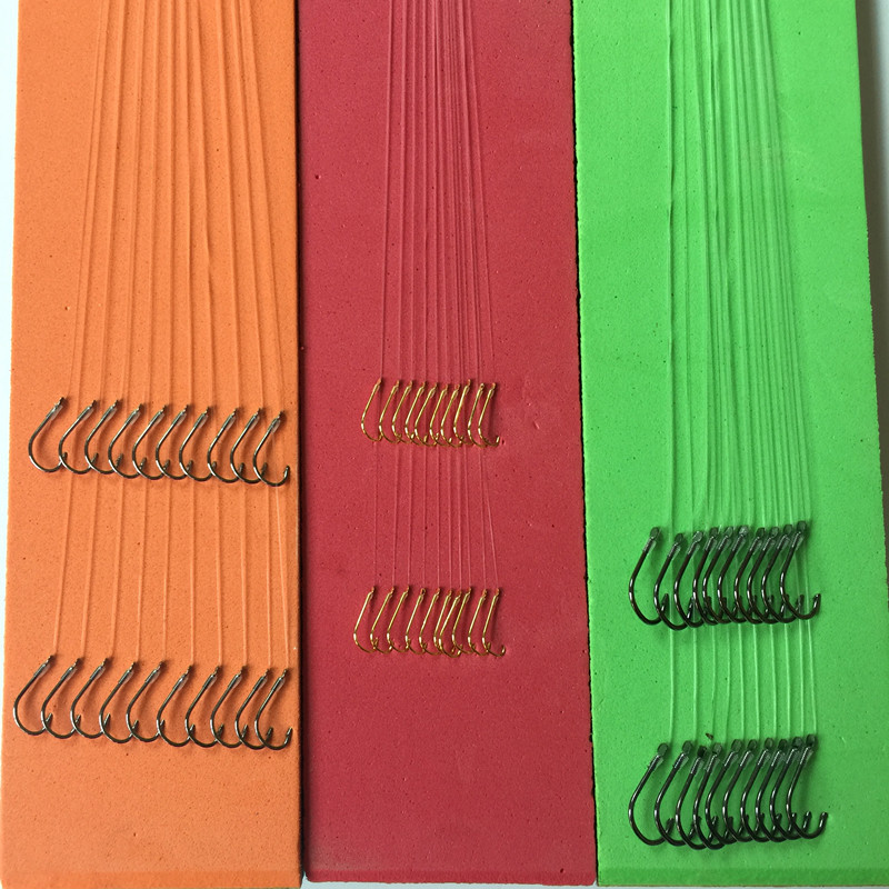 Tied Finished Sub Line Double Hook Hand Tied 50cm Knotted Double Hook Gold Sleeve Yi Shi Ni Yidou Kanto Fish Hook