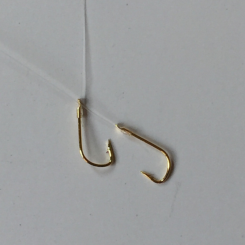 Tied Finished Sub Line Double Hook Hand Tied 50cm Knotted Double Hook Gold Sleeve Yi Shi Ni Yidou Kanto Fish Hook