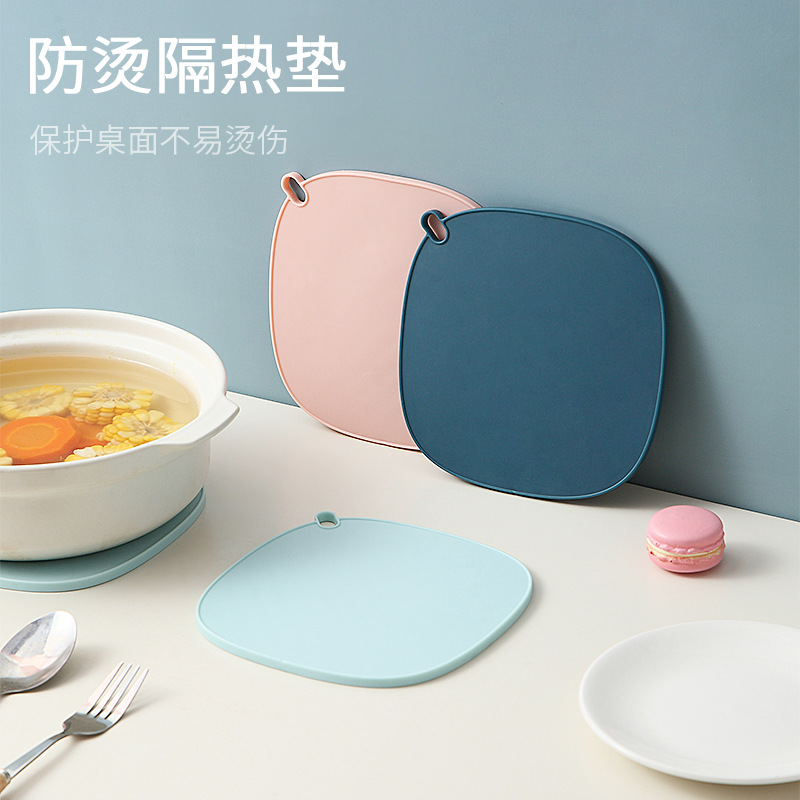 Creative Life TPR Thickening Heat Insulation Pad Coaster Pot Mat Dining Table Scald Preventing Met Hanging Non-Slip Durable Mat Bowl Mat