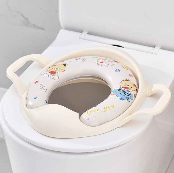 Blue Cute Cartoon Baby Toilet Seat Soft Cushion Baby Young Children Bedpan Children Cushion Bedpan Cover